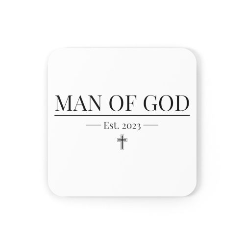 Decorative Coaster Set 4-piece, Say It Soul, Man Of God T-shirt, Christian, Religious, Faith-based, Faith-based Activewear, Christian Shirts, Church G