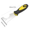 1pc Stainless Steel Paint Knife , 13-in-1 Paint Knife ,Putty Knife Hammer Head Soft Grip Handle Fixed Multi-Tool, For Wood, Wallpaper Grout, Multi-use