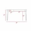 Posey 1-Drawer Rectangle Writing Desk with Hairpin Legs Mahogany