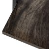 47.2" L Square Console Table - WALNUT & BLACK