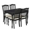 TOPMAX Mid-Century 5-Piece Extendable Dining Table Set Kitchen Table Set with 15inch Butterfly Leaf for 4, Espresso