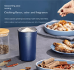 Coffee Grinder Electric, Spice Grinder, Coffee Bean Herb Grinder with Integrated Brush Spoon, One-touch Push-Button Stainless Steel Grinding for Herb