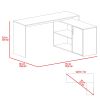 Lyncliff 1-Drawer 2-Shelf L-Shaped Office Desk White