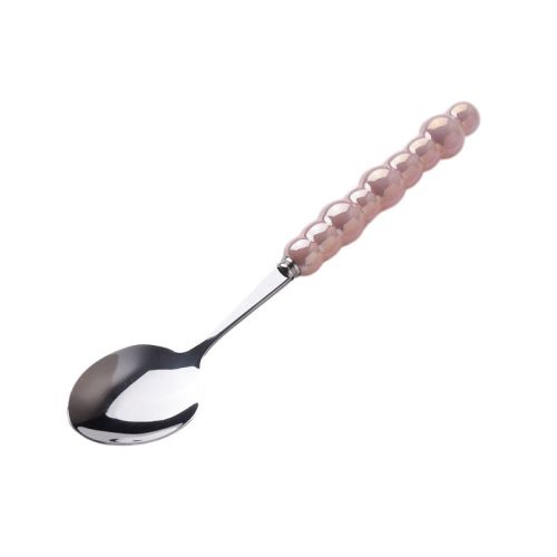 Light Luxury Ceramic Pearl Handle Knife Fork And Spoon Creative Stainless Steel Tableware