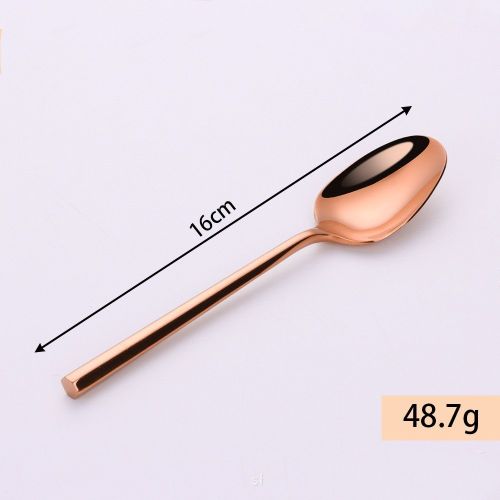 Stainless Steel Knife Fork And Spoon Set Hexagonal Forging