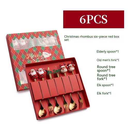 Creative Stainless Steel Christmas Spoon Kit