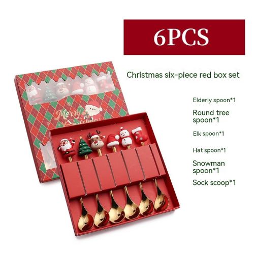 Creative Stainless Steel Christmas Spoon Kit