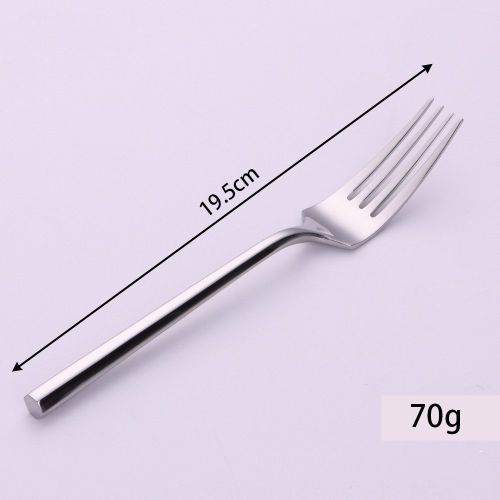 Stainless Steel Knife Fork And Spoon Set Hexagonal Forging