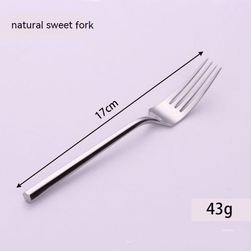 Stainless Steel Knife Fork And Spoon Set Hexagonal Forging