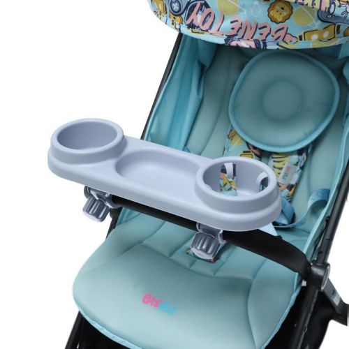 Baby Stroller Snack Tray With Cup Feeding Bottle Holder Non Slip Organizer