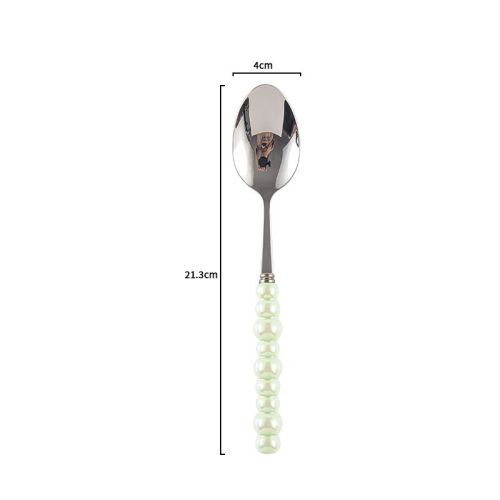Ceramic Pearl Handle Knife Fork And Spoon Household Eating Soup Spoon Western Foodsteak Knife And Fork