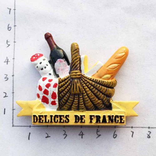 Food Tourism Commemorative Decorative Crafts Painted Magnetic Refridgerator Magnets