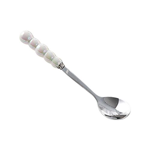 Light Luxury Ceramic Pearl Handle Knife Fork And Spoon Creative Stainless Steel Tableware