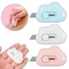 Mini Retractable Utility Knife Box Cutter Letter Opener Pocket Knives Colorful Mini Slides Open For Letter Small Box Opening Paper Cutting DIY Crafts