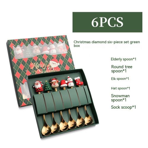 Creative Stainless Steel Christmas Spoon Kit
