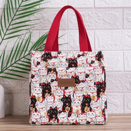 Lunch At Work Lunch Box Bag Aluminum Foil Thickening Handheld Canvas Insulation